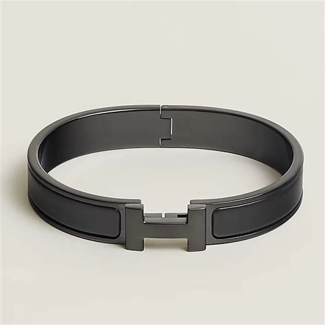 hermes black enamel bracelet|authentic Hermes bracelets online.